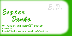 eszter danko business card